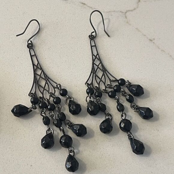 Lot of 3 Pairs Dangle Earrings Boho Glamour Formal - Picture 5 of 7